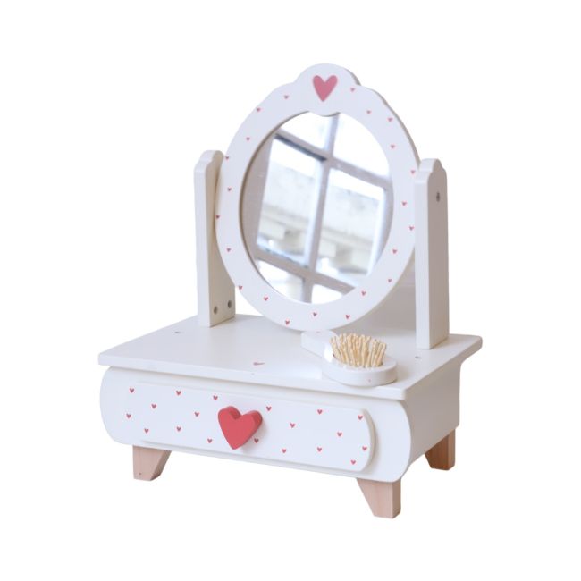 mini dresser table Wooden Toy - Mini Dressing Table - Terracotta Hearts – Industry & Co