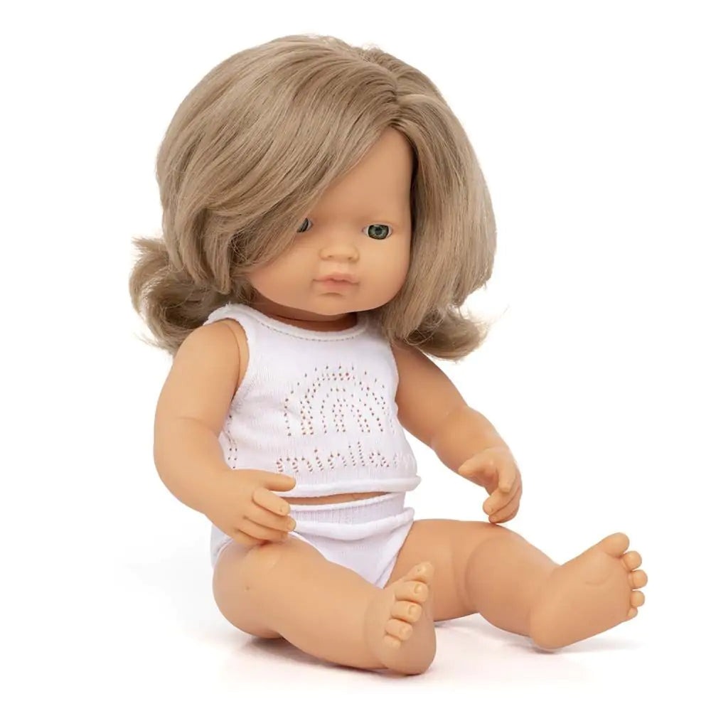 Baby Doll Caucasian Girl 38cm BPA Free – Industry Co Kids