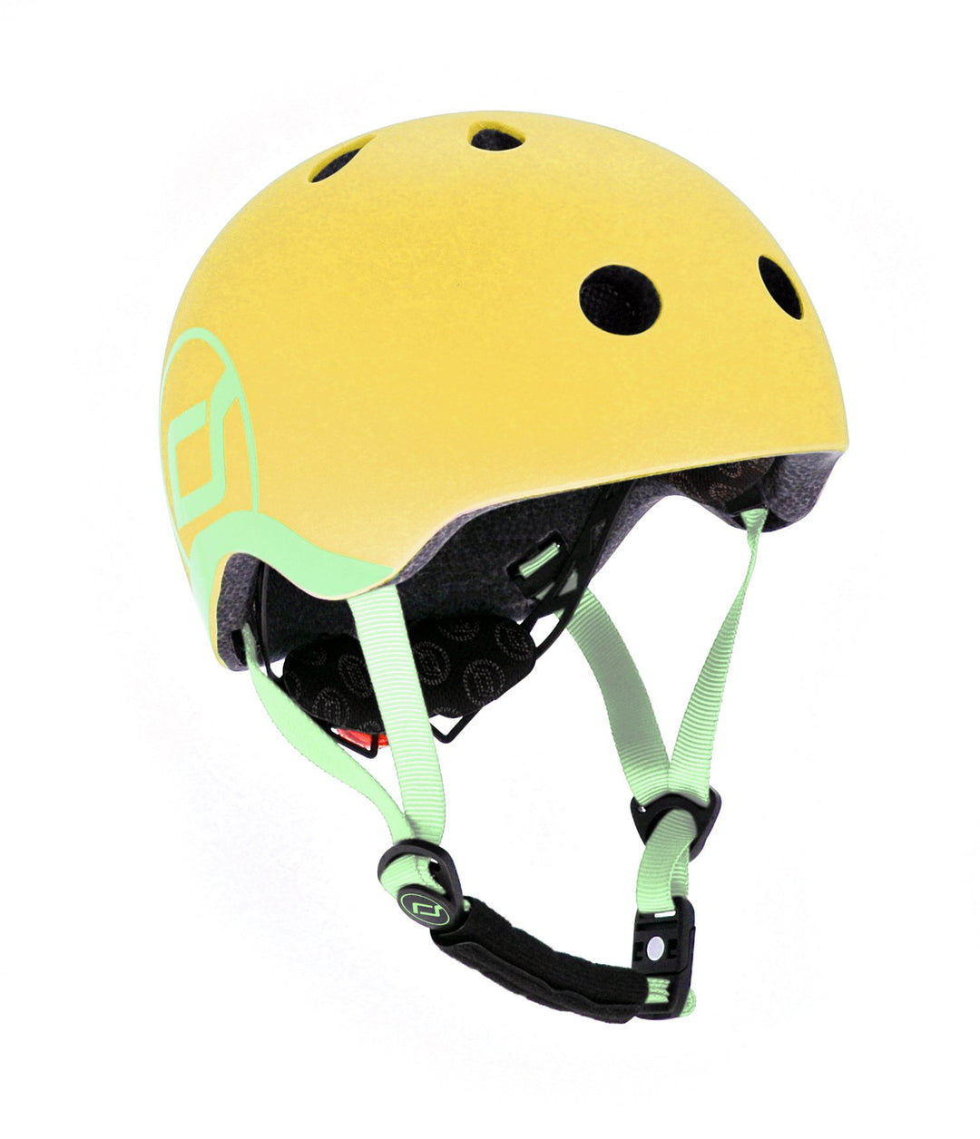 Scoot And Ride – Casque XS Lifestyle Lignes Vertes – Protection Enfant Pour Trottinette, Vélo, Patinette – Léger, Ajustable, Sécurité Certifiée
